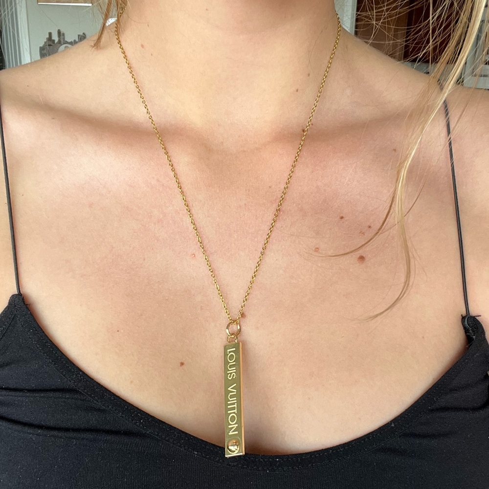 Louis Vuitton inspired necklace
